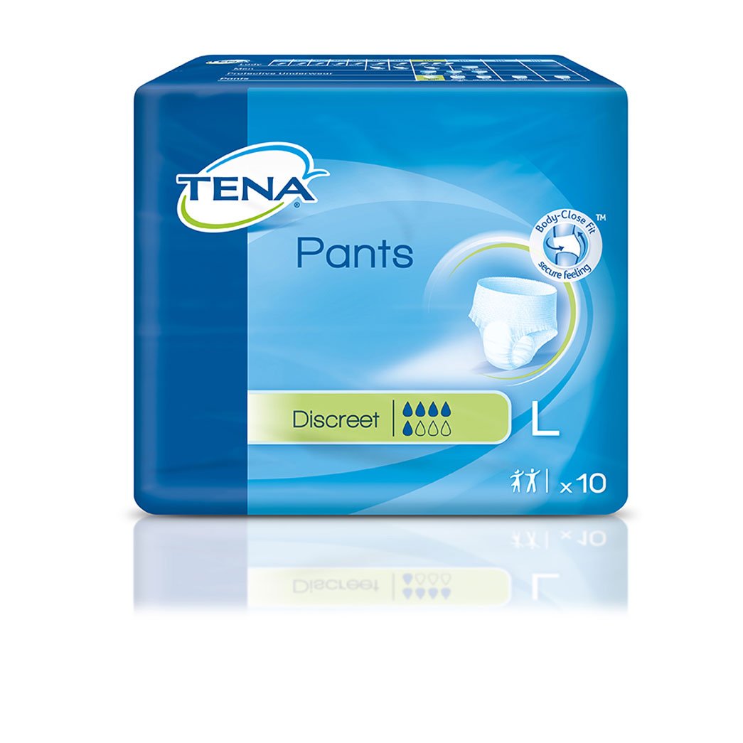 Pants Discreet Large Einweghosen, Inkontinenz Windlehosen geschlossesn / 80 Stck.
