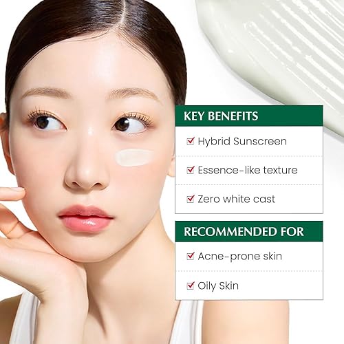 Miniatura 4 de Dr. G R.E.D. Blemish - Protector solar calmante de humedad - Protector solar coreano sin blanco - SPF de amplio espectro para pieles sensibles - No