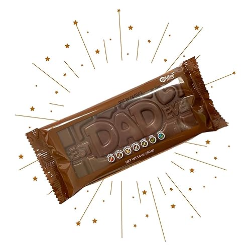 Miniatura 7 de Vegano, regalo apto para alérgicos  Best Dad Ever - Barras de chocolate para ocasiones sin leche (paquete de 2)  Sin lácteos, sin maní, sin nueces,