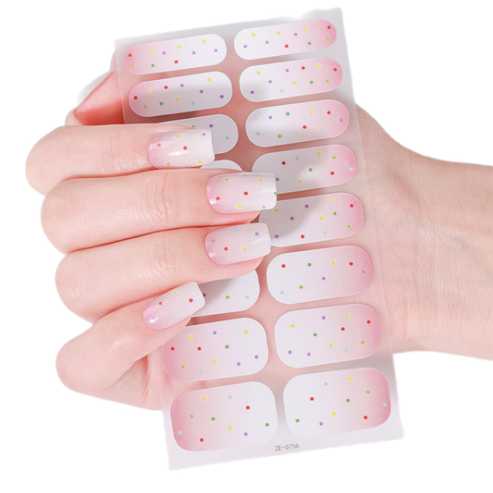 Full Wraps Nails Polish Strips Valentine ' s Day Nails Sticker Adhesive Art Decals Valentine Decorations Art Stickers