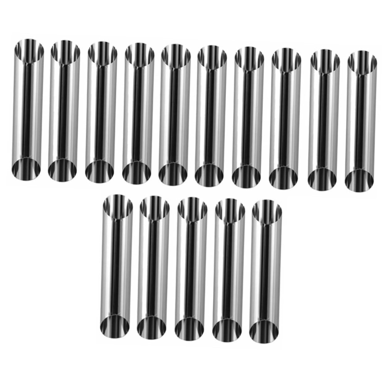 DECHOUS Stainless Steel Croissant Molds 15pcs Pastry Diy Baking Tools Ring Molds for Cooking