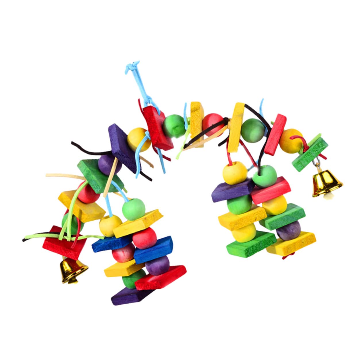 POPETPOP 3 STK Papageiennagespieße Papageienspielzeug Für Große Vögel Beißspielzeug Papageienspielzeug Aus Holz Vogel-papagei-blöcke Vögel Spielen Spielzeug Beissen Hölzern Das Seil Beißen