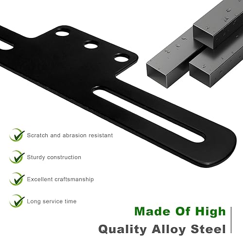 Miniatura 3 de Soporte para placa de matrícula de motocicleta, soporte de etiqueta de metal resistente con agujeros de montaje de luz, soporte de luz universal