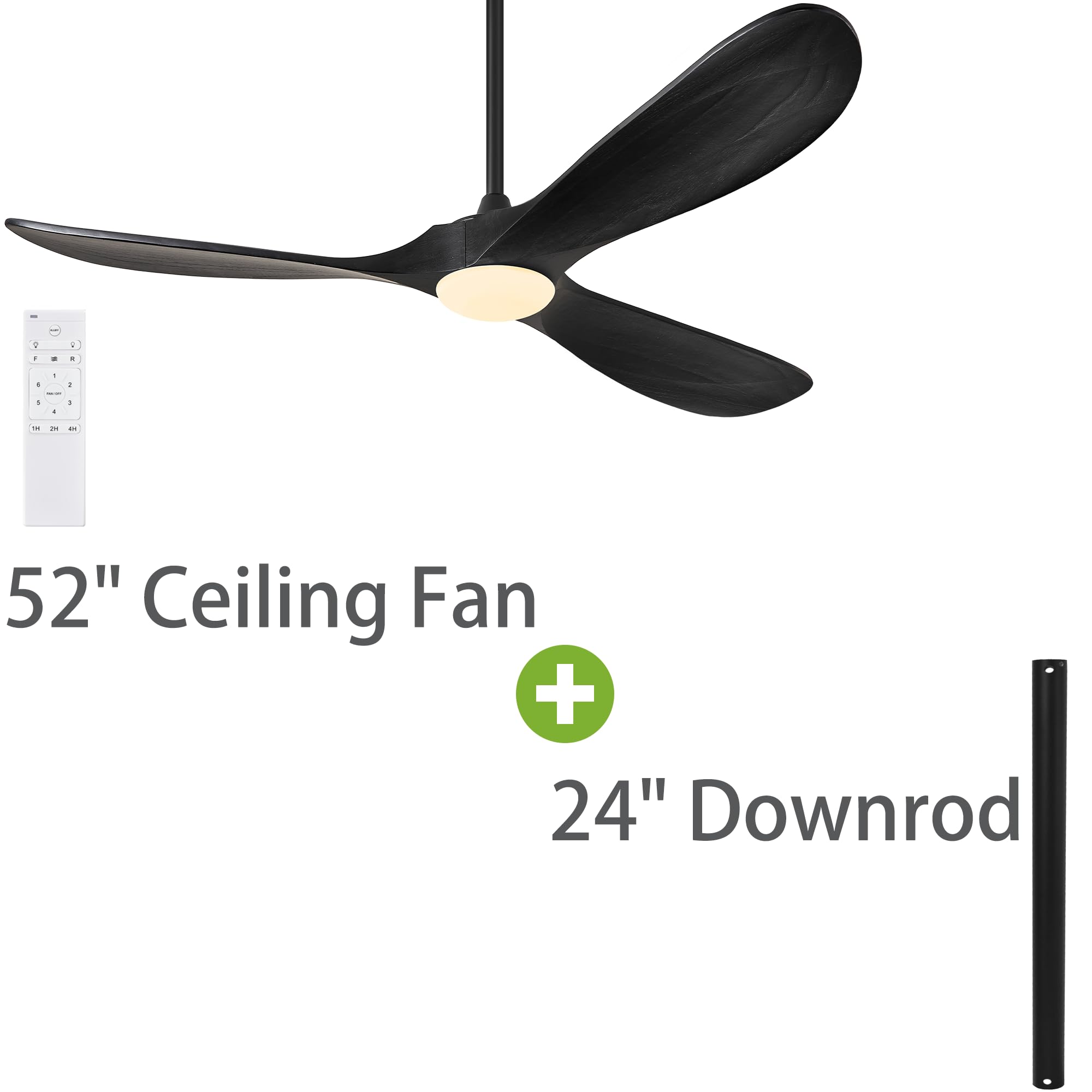 Amazon.com: Haipeel 52 Inch Ceiling Fan + 24 Inch Downrod : Tools
