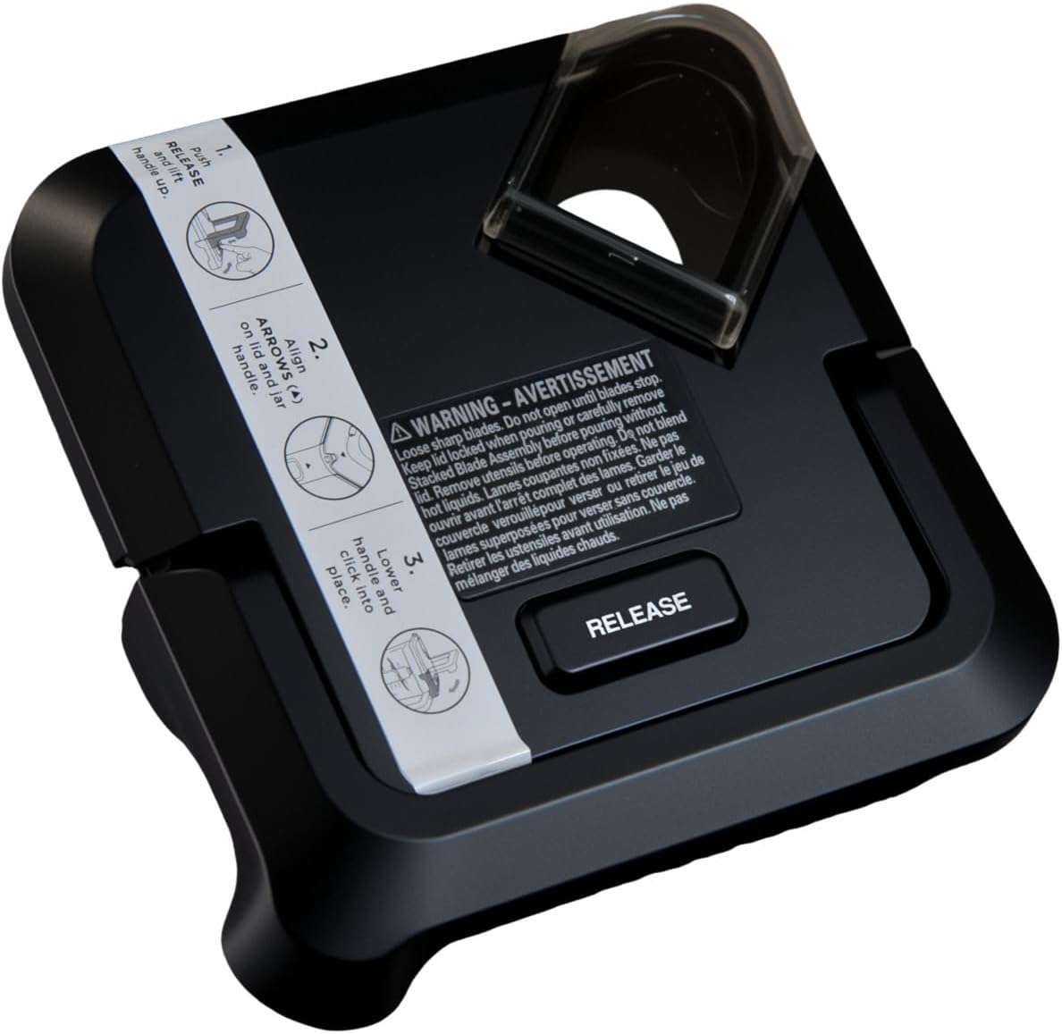 Replacement Locking Lid for Ninja Blender 72oz Pitcher, Square Top Cover Compatible with BL660 BL740 BL770 BL780 BL772 BL773CO, BPA-Free Dishwasher Safe (NOT Fit Older Models)