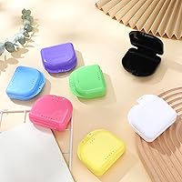 Vista 7 de Youyole Estuche de retención de 32 piezas con orificios de ventilación, protector bucal, contenedor de almacenamiento dental, caja de retención