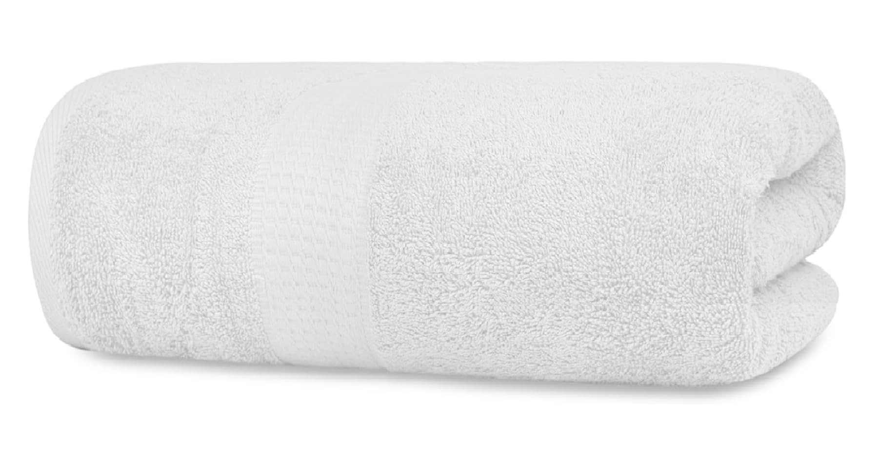 Large Bath Towel Egyptian Cotton -800GSM Super Soft Quick Dry Luxury Big Jumbo Towels Hotel Quality Beach Pool Spa Towels (White)
