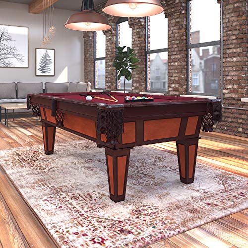 Fat Cat By Gld Products 64-0126 Reno 7.5€™ Pool Table With Dark Cherry Finish And Wine Colored Cloth, Accuslate Billiard Surface thumb #12