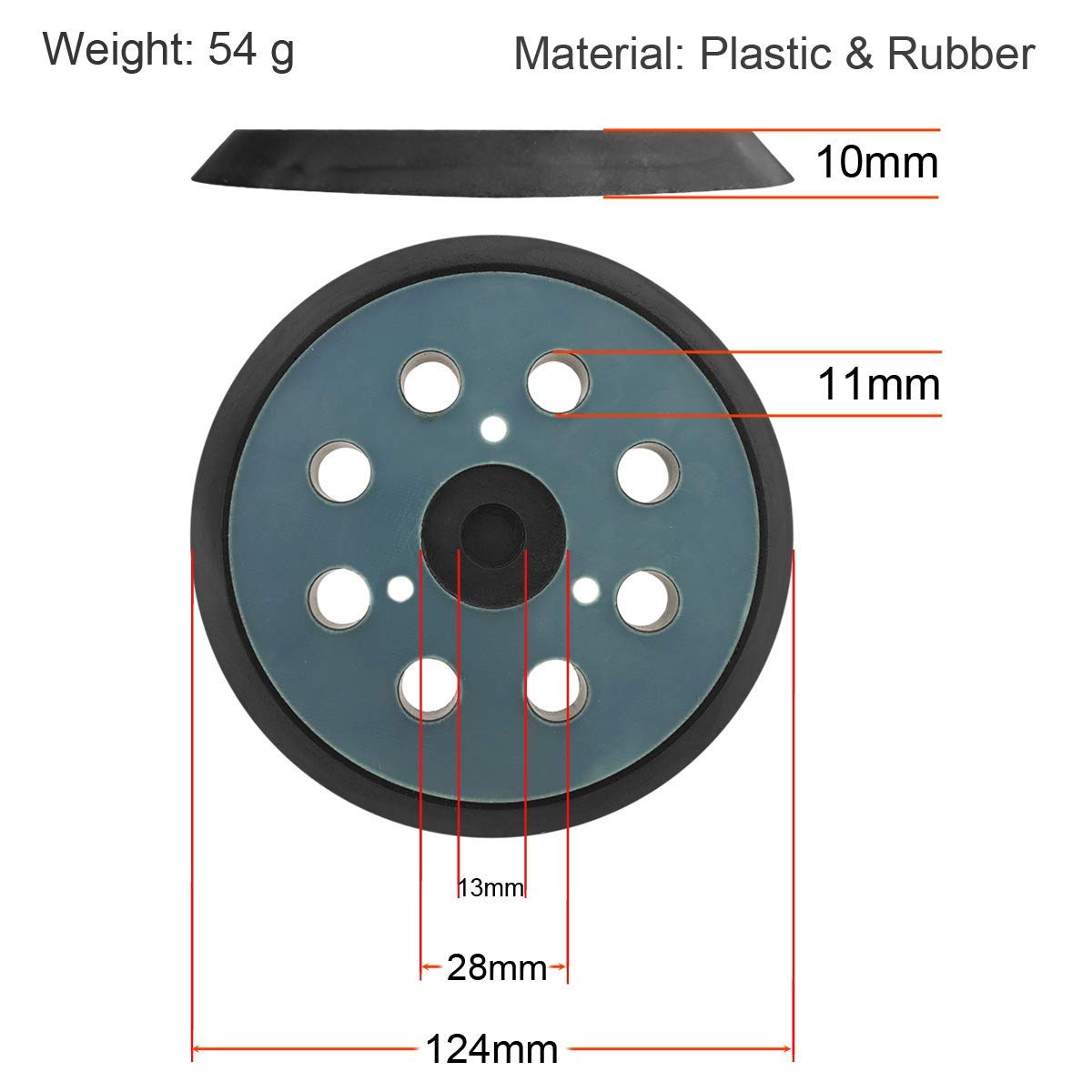 5-Inch Sander Backing Replacement Pad for D26451, D26453,DW421 DW423,Compatible with DeWalt Orbital Palm Sander Parts DW4388: Tools & Home Improvement