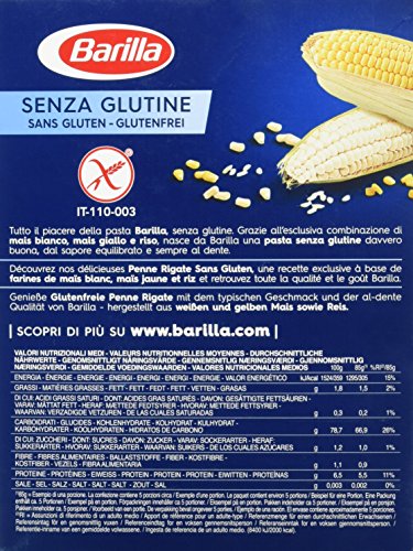 Barilla Penne Rigate Pasta gluten 400g