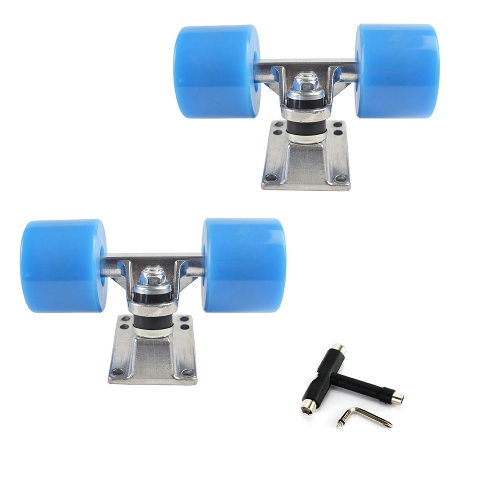 Alluminio Skateboards Camion E PU Ruota Sostituzione Skateboard Staffa Hardware Ponte Base Durevole Indoor Outdoor Pattinaggio