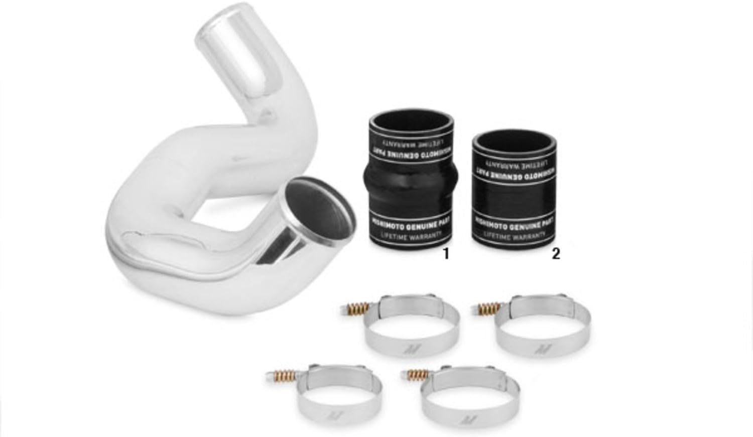 Mishimoto MMICP-F2D-03CBK Intercooler Pipe Kit Fits Ford 6.0 Powerstroke 2003-2007 Black