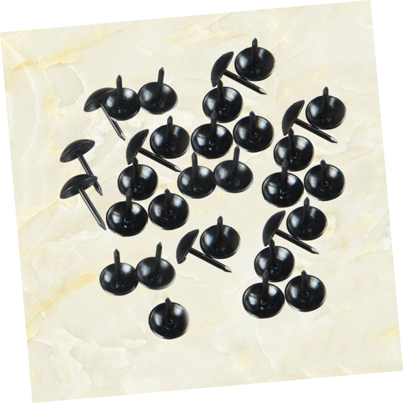 55 Chinchetas De Plástico Negro Con Punta De Acero - Para Tableros De Corcho, Pósters, Fotos - Incluye Caja De Almacenamiento