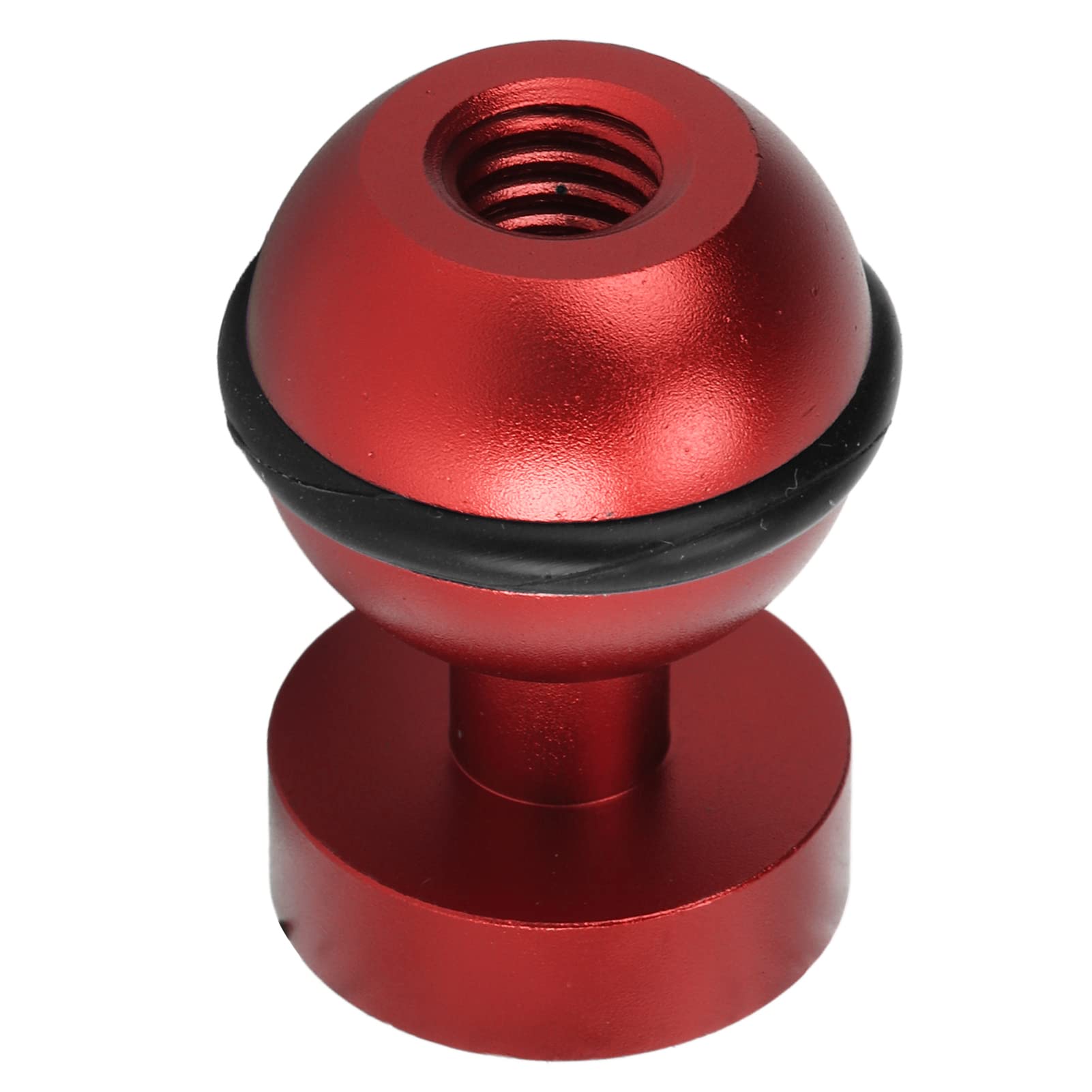 Akozon Unterwasser-Kugelarmadapter Tauchlampe Kugelkopf Anodisieren von Harter Beschichtung von Aluminiumlegierungen Kleiner, Leichter, Langlebiger Tauchtaschenlampen-Kugelkopf(rot)