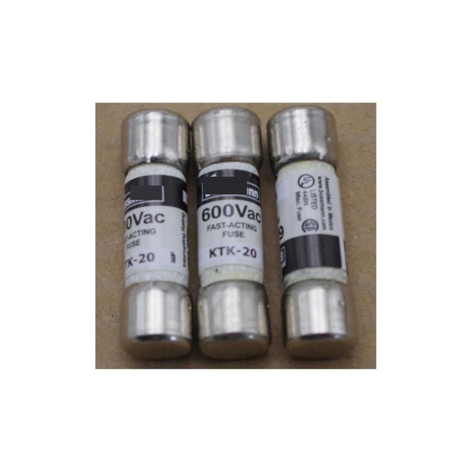 KSZHZYMGX 1pcs 20A 600V 10x38 Fuse KTK-20 Cylindrical Fuse Fusible Link Switch Fuse