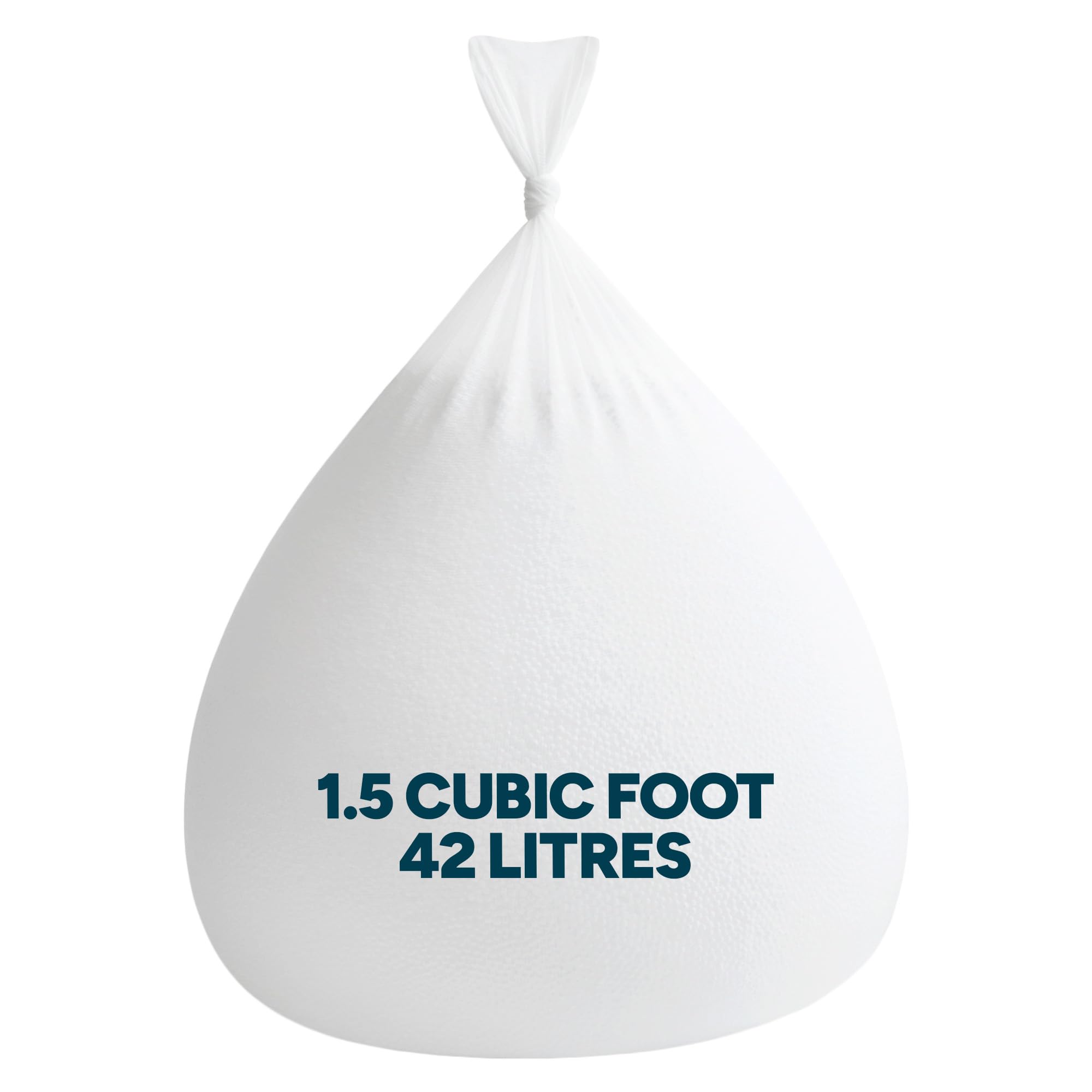 icon Bean Bag Refill, 1.5 Cubic Foot, 42 Litres, Bean Bag Filling with Free flow Polystyrene Beads to top up Beanbags, Bean Bag Filler for Beanbag Chairs, Ideal for Small beanbags, Made in UK