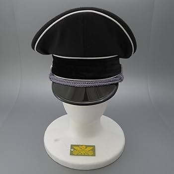 ドイツ軍帽 制帽 SS 旧ドイツ軍　レプリカ Amazon.co.jp: WW2 ナチスドイツ軍 SS レザー 制帽 レプリカ