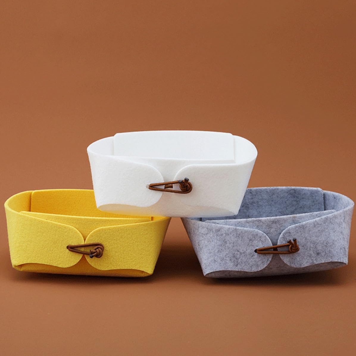 4pcs Felt Storage Container for Desktop Jewelry and Sundries Organizer image 4