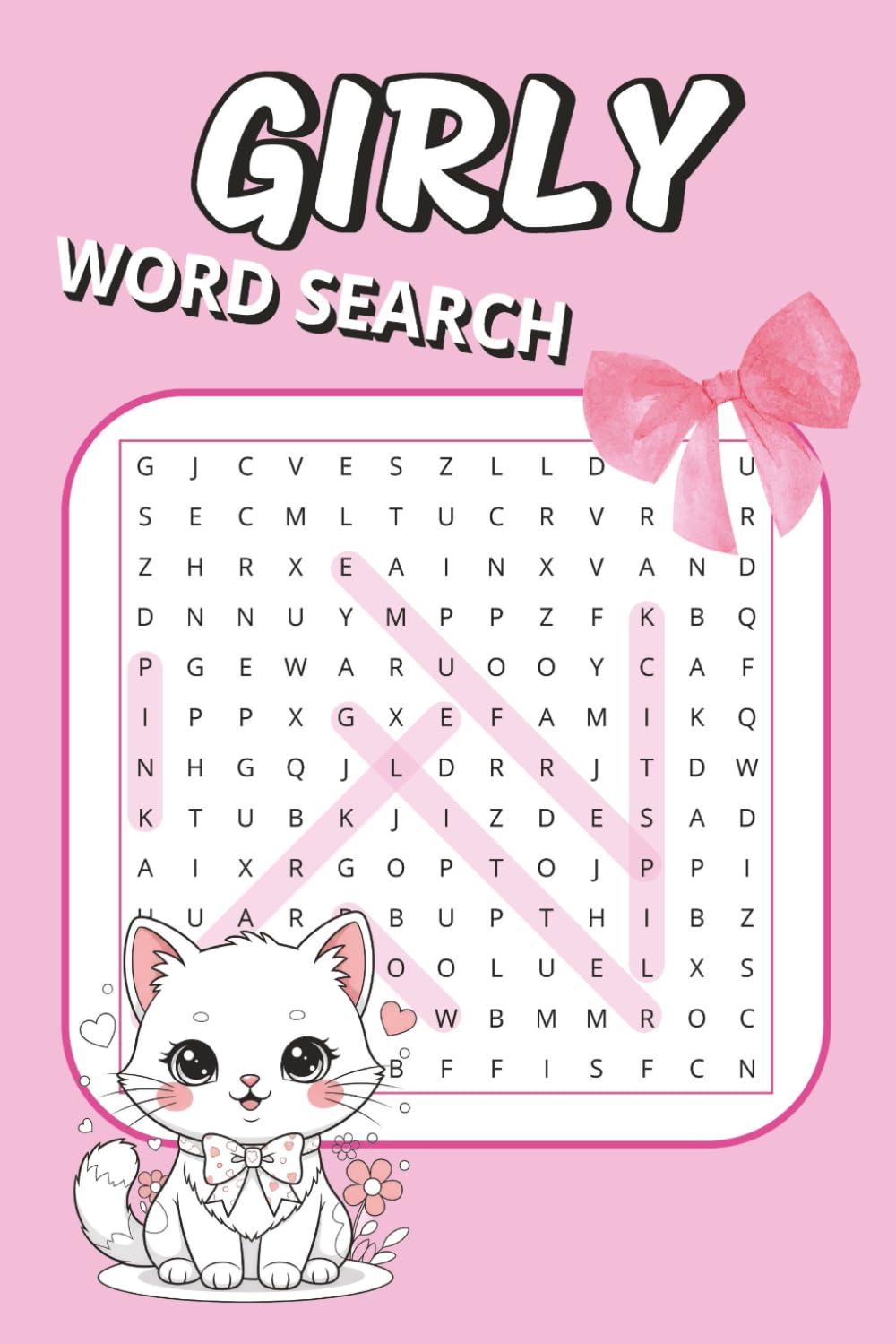 Girly Word Search Book: 50 Relaxing Puzzles Inspired by Cute Aesthetics, Coquette Style & Soft, Cozy Vibes | Easy-to-Read, Calming, Enjoyable Brain Activities (Girly Puzzle Collection)