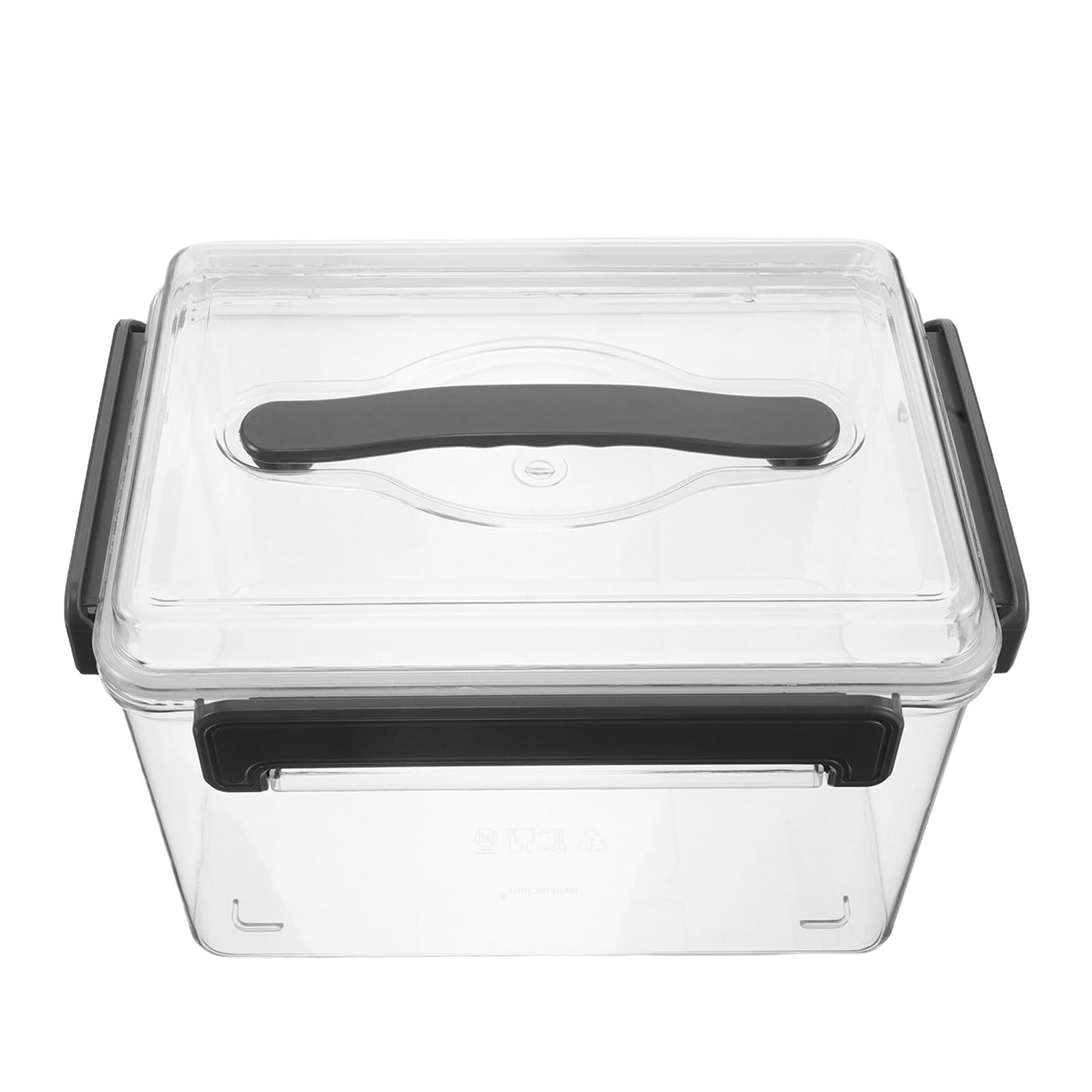 Acryl Kameraobjektiv Aufbewahrungsbox Mittel Transparent mit Dichtungsring Stoßfest Organizer für Digitale Objektive und Fotozubehör Reise Studio Schutzcase