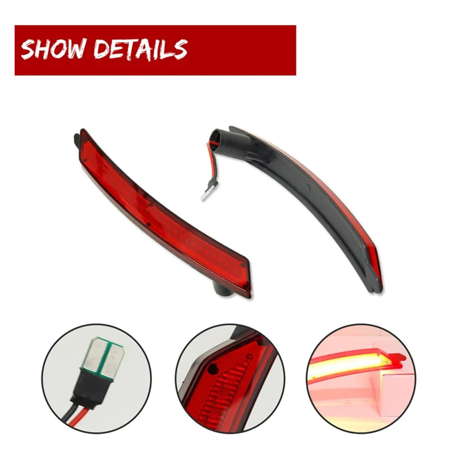 Pasuje do MINI Cooper R55 R56 R57 R58 R59 R60 R61 2007-2013/14 przydymione soczewki bursztynowy/czerwony w pełni LED przednie/tylne boczne światła obrysowe zespoły(DEEP BLUE)