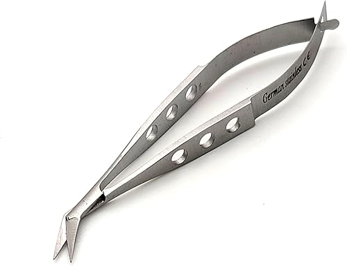 Miniatura 9 de Castroviejo Micro Tijeras 3.5" Curvado, Mango Plano Fenestrado