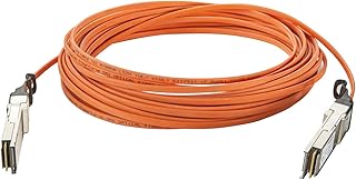 40G QSFP+ AOC Cable - 40GBASE Ethernet Active Optical Cable, QDR, MMF for Cisco QSFP-H40G-AOC1M, Supermicro CBL-QSFP+AOC-1M and Open Switch, 1-Meter