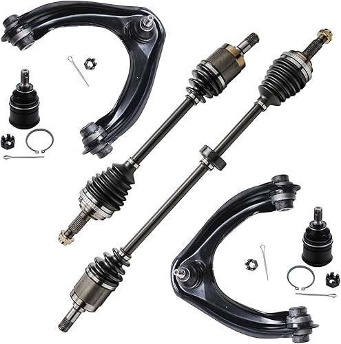 Miniatura 110 de Detroit Axle - Kit de suspensión delantera RWD para Chrysler 300 Dodge Charger Challenger Magnum 2 brazos de control superior con rótulas 2 rótulas