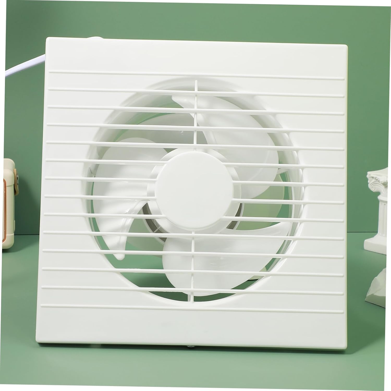 Lurrose Extractor Ventilation Fan Wall Mount Exhaust Fan for Bathroom Kitchen Quiet Operation Easy Installation Us Plug