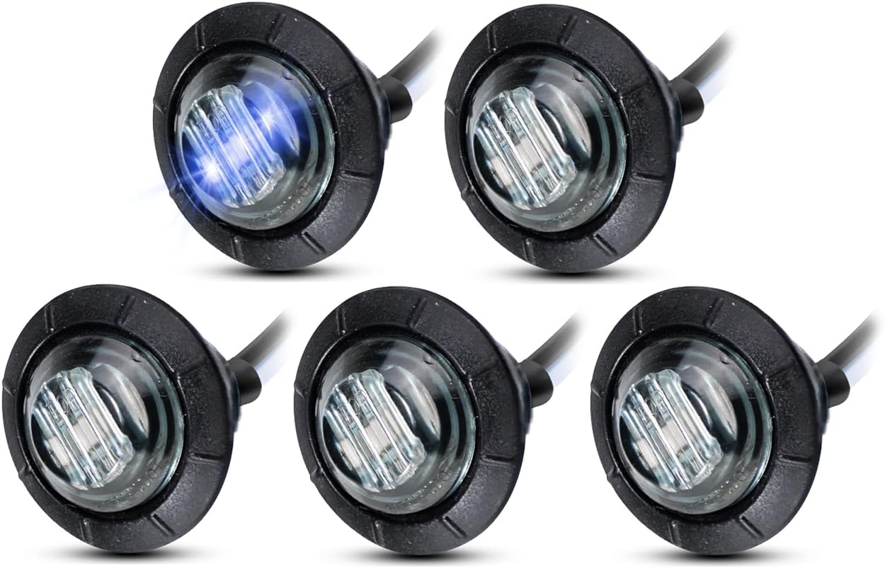 Meerkatt (Pack Of 4 3 Inch Smoked Lens Blue LED Oblong - View #12