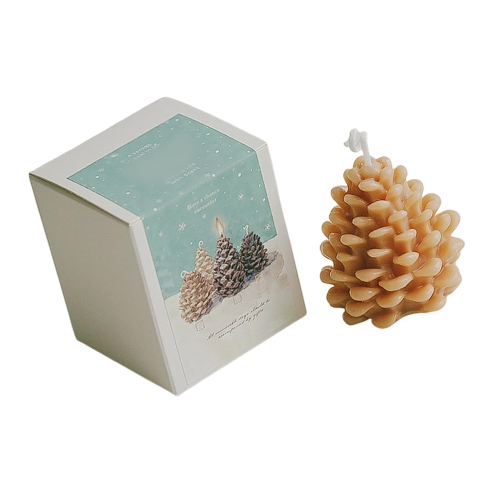 Jazuaiao Holiday Natural Pinecone Fragrances Soys Waxes Christmas Home Decoration Table Centerpiece Pinecone Holiday Decoration