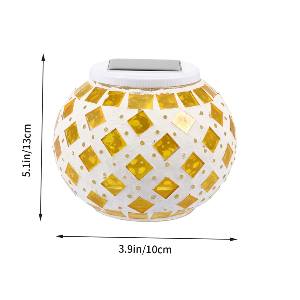 Lanterna Solare da Tavolo per Esterni Lampada LED da Giardino con Ricarica Solare Automatica Decorazione per Patio Balcone e Sentieri