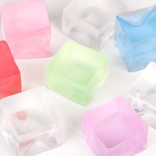 Miniatura 6 de 24 piezas de mini cubitos de hielo, bolas de cubos para apretar, juguetes para apretar para niños y adultos con TDAH y autismo para aliviar la
