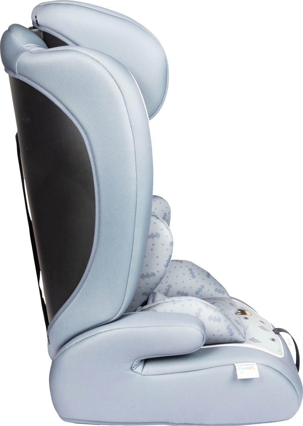 Asiento De Coche Dc Comics Batman I-SIZE R129. Asiento De Seguridad Para Niños Con Una Altura De 76 A 150 Cm. Reposacabezas Y Acolchado Ajustables