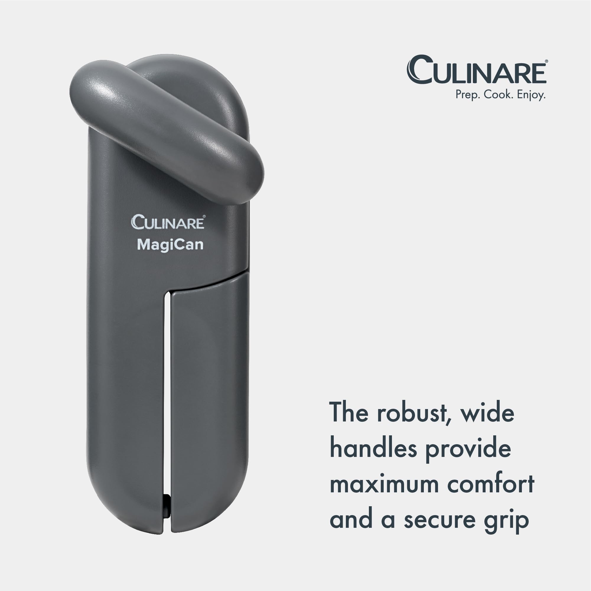 Culinare MagiCan Tin Opener, Grey, Plastic/Stainless Steel, Manual Can Opener, Comfortable Handle for Safety and Ease — view 7