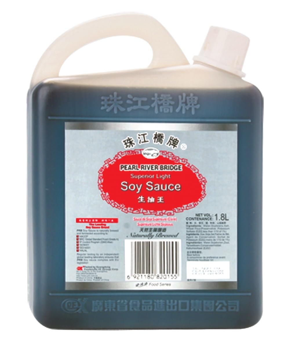 Sauce Soja Supérieure Claire et Epaisse aux Champignons 1,8L/Bidon - Offres de 1, 2 et 3 Bidons - Livraison Gratuite France (3, Sauce soja claire)