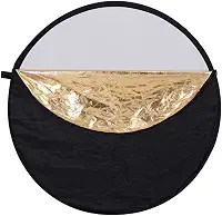 Greika REB110 Rebatedor 5 em 1 Reflex- Branco, Preto, Translúcido, dourado e Prata