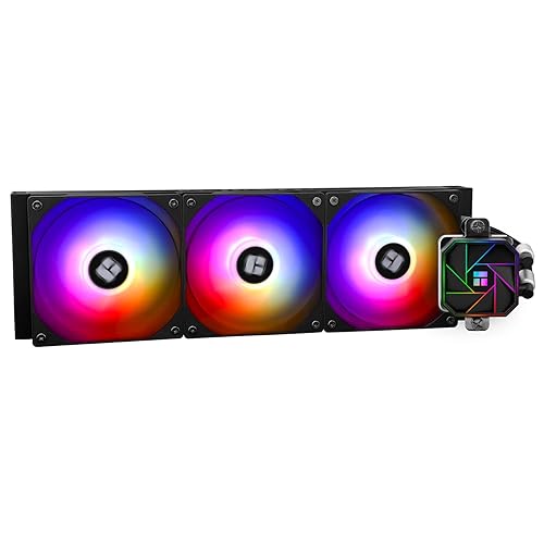 Thermalright Aqua Elite 360 V3 Water Cooling CPU Cooler, 3 PWM ARGB Fans with S-FDB Bearings,Efficient PWM Controlled Pump,for AMD/AM4/AM5, Intel LGA1150/1151/1200/2011/1700, (AE360 V3) - AE360 BLACK V3 - BLACK