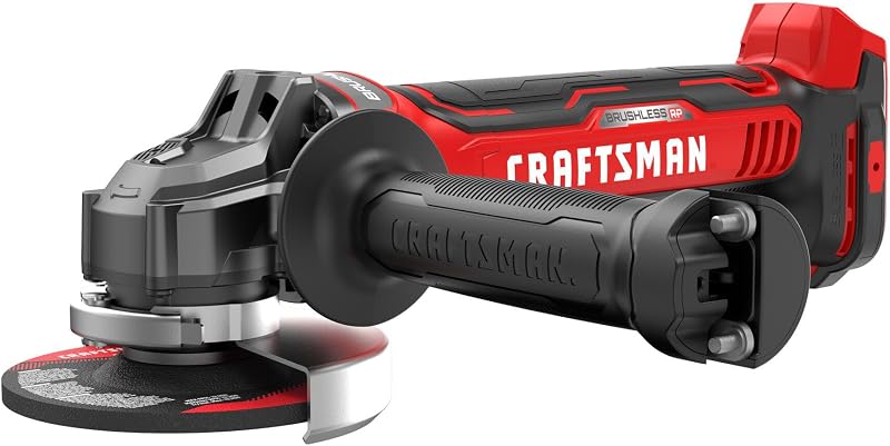 Amoladora angular inalámbrica CRAFTSMAN V20, 4-1/2 pulgadas, solo herramienta básica (CMCG451B)
