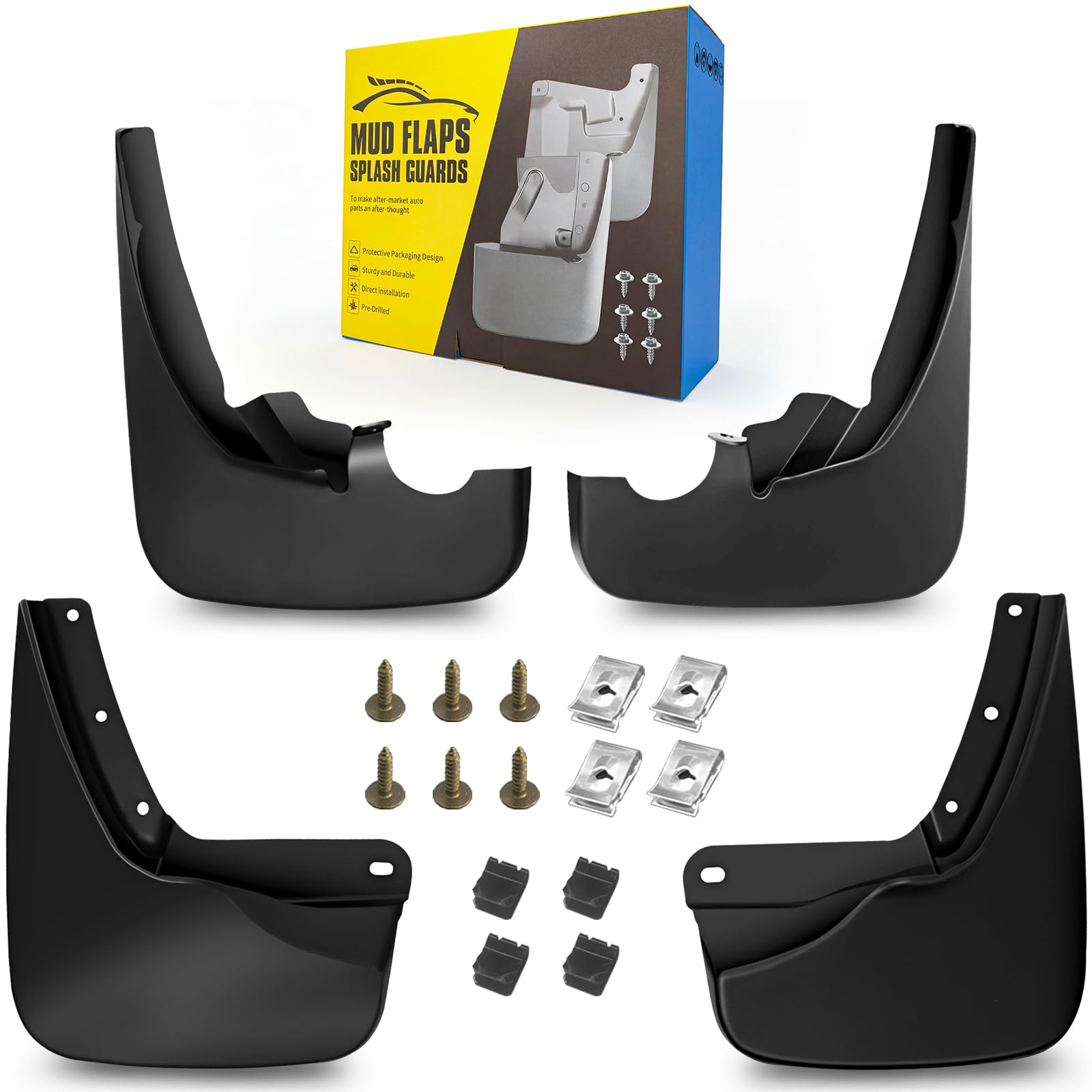 Mud Flaps Replacement for Ford Explorer 2020 2021 2022, Dedicated Mudguard for Four Seasons Universal Protection, Front and Rear