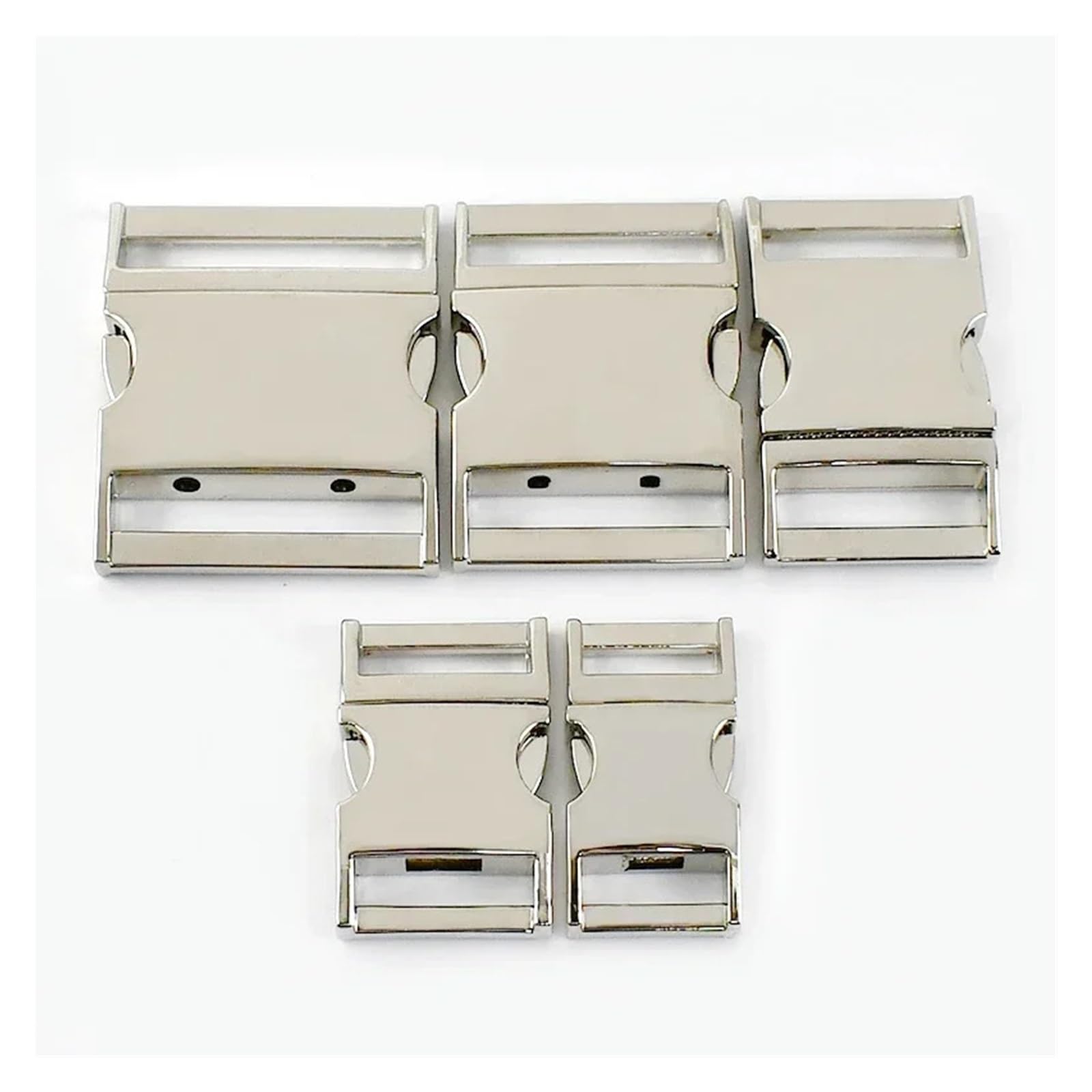 2 szt. Metalowe klamry do paska plecaka Szybkie zapięcie klamry do paska Zapięcia bezpieczeństwa Haki zapięcia Akcesoria DIY(Silver,16mm)