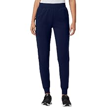 JAANUU Rubi Women's Scrub Jogger   Slim Fit 6-Pocket UltraSOFT 4-Way Stretch Knit Moisture-Wicking Medical Scrub Jogger Pants