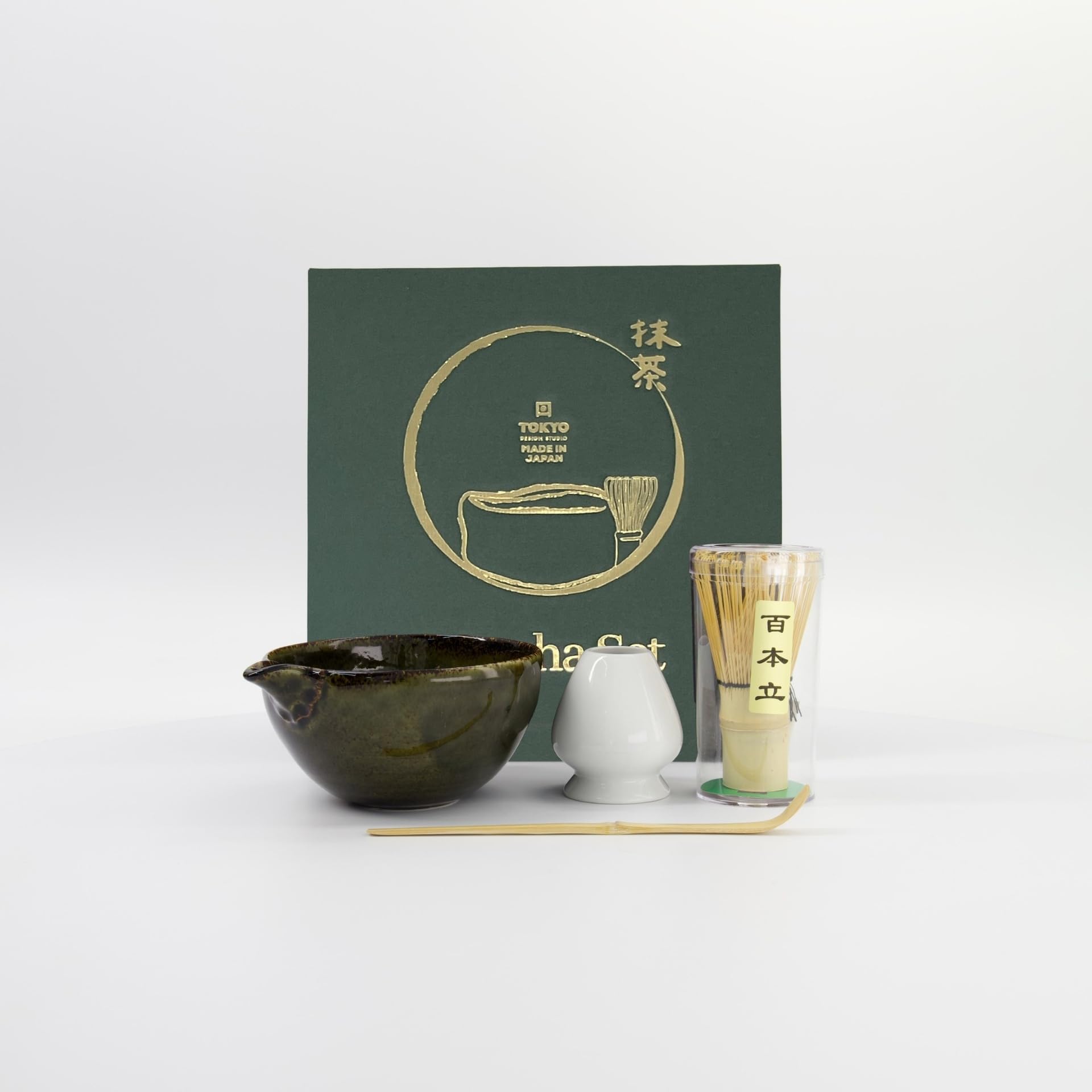 TOKYO design studio Matcha Set Amano Oribe Green 4-tlg. – Aus Japan