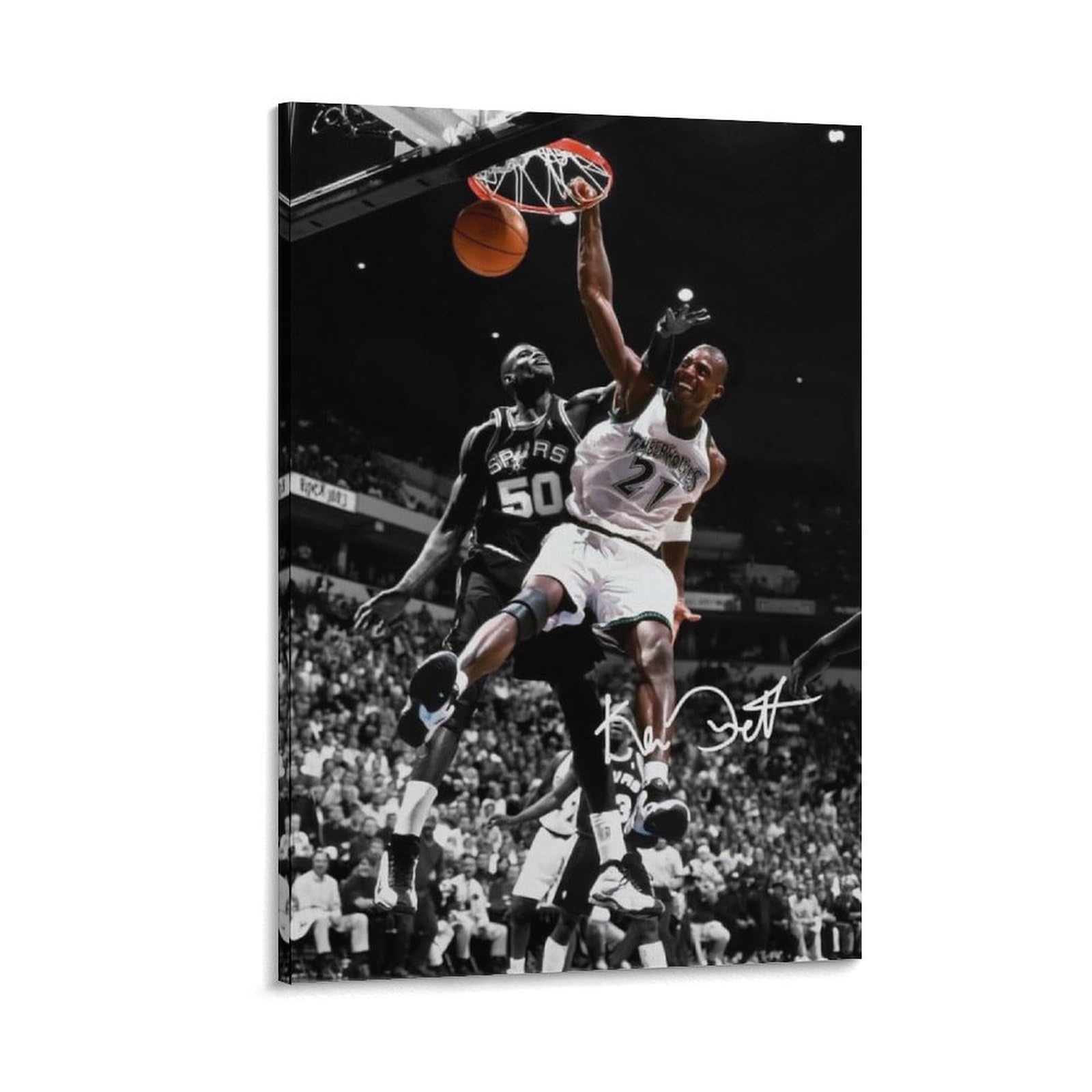 ASUIU Kevin Garnett Canvas Poster Posters Wall Art Painting Canvas Prints Decor Poster Artworks 20x30inch(50x75cm)