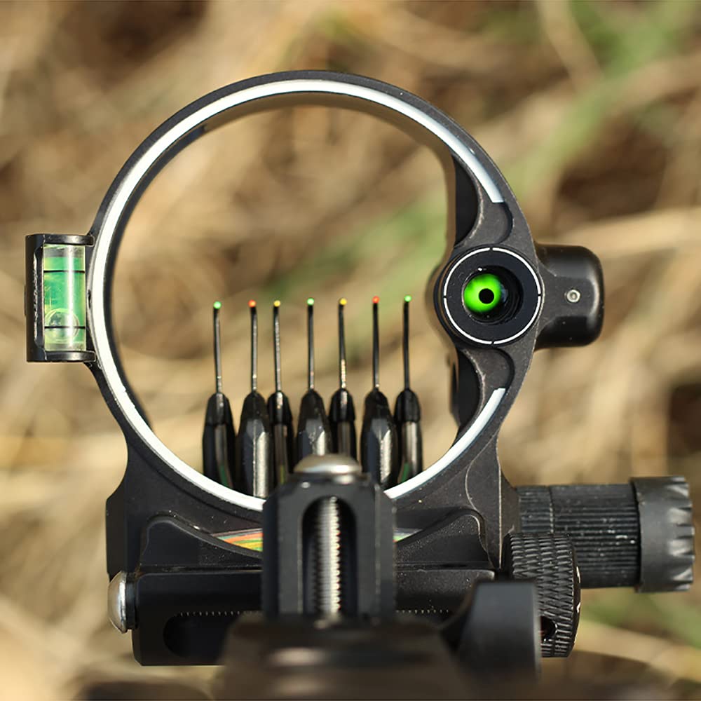 Mirino Per Arco Ricurvo A 1 Pin - Lega Alluminio CNC, Regolabile Per Destri E Mancini - Foto 3