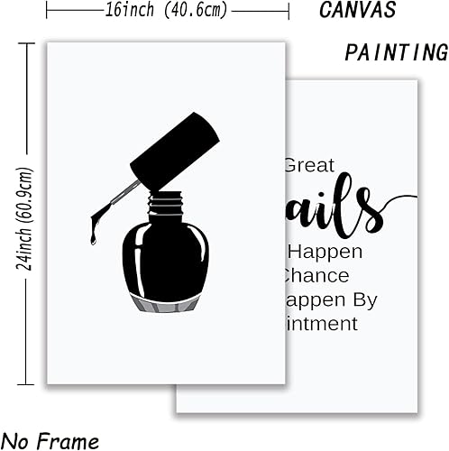 Miniatura 2 de Lienzo para salón de belleza, arte para pared, arte de salón de uñas, arte de salón de belleza, imágenes, póster de esmalte de uñas, pinturas de