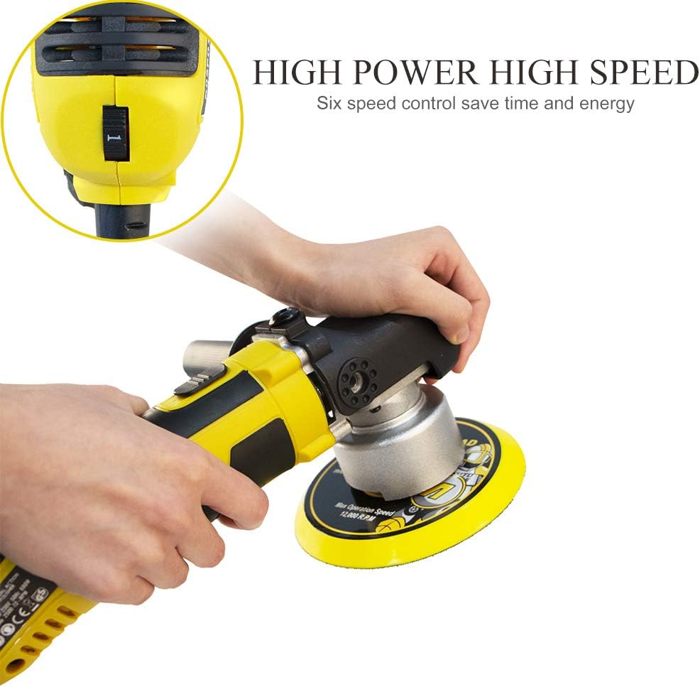 Exclusive Discount 70% Price Autocare 6-Inch Car Dual Action Polisher and Buffers 680W, 1500-6500 rpm Orbital Sander Machine, 6 Variable Speeds,150MM Base, Detachable Handle for Car Floor Glass Furniture Polishing Sanding Waxing One-Day Sale: Up to 60% Off Autocare 6-Inch Car Dual Action Polisher and Buffers 680W, 1500-6500 rpm Orbital Sander Machine, 6 Variable Speeds,150MM Base, Detachable Handle for Car Floor Glass Furniture Polishing Sanding Waxing