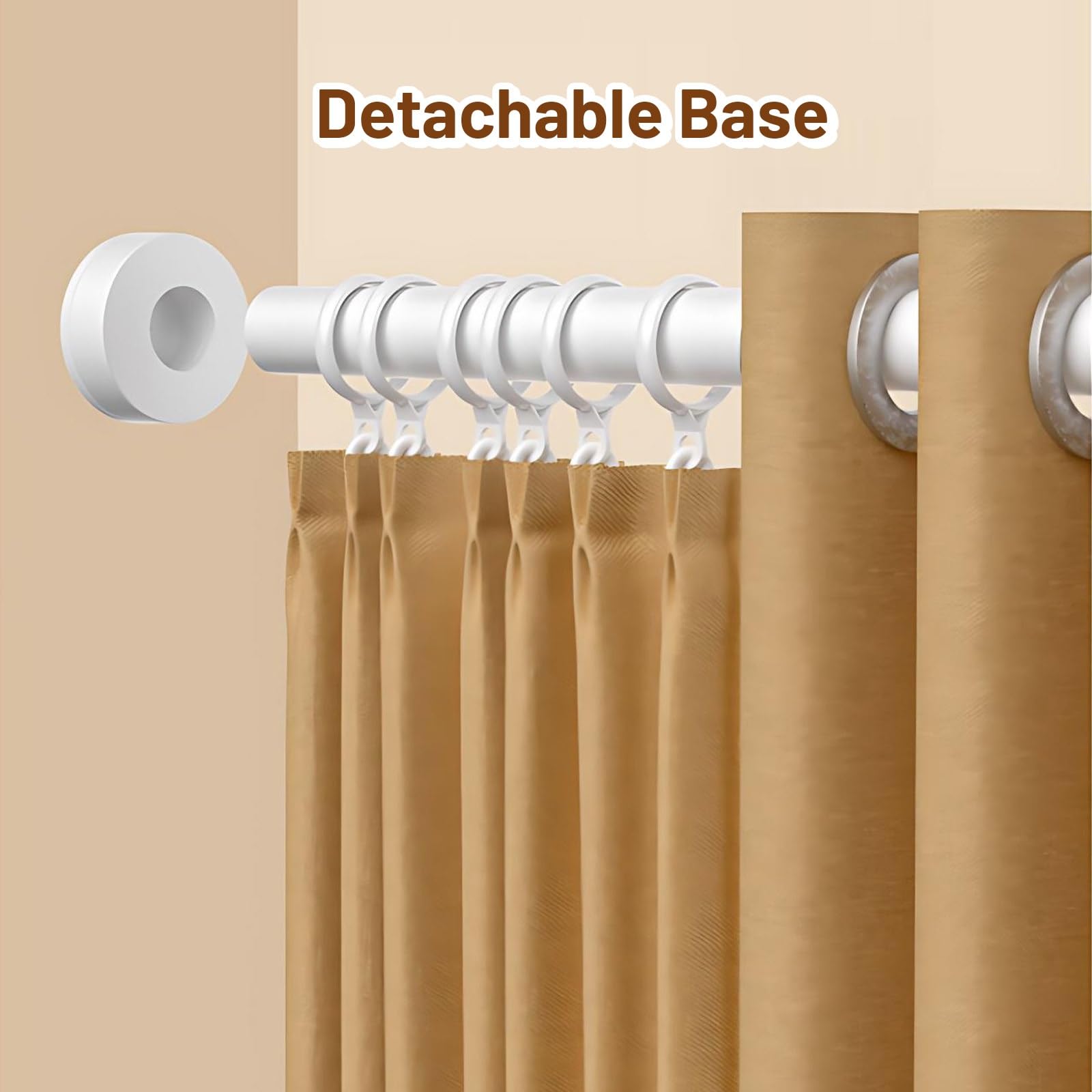 Barra de cortina de ducha extensible ajustable de 70 a 300 cm, barra telescópica de acero inoxidable para ventana, armario, cocina, color verde, se adapta a espacios de 43 a 78 pulgadas