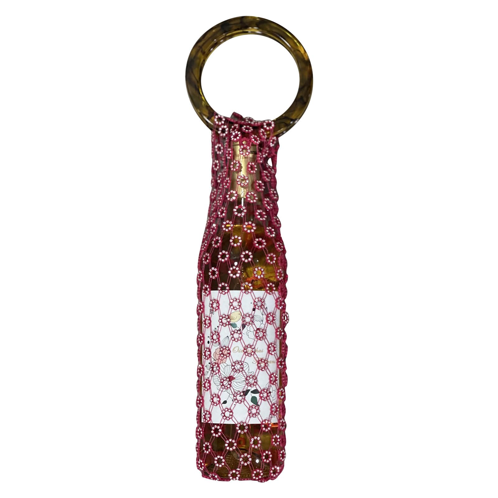 Maxtonser Multifunctional Crystal Storage Bag for Wine Bottles and Small Items Bottle Holder for Travel and Daily Use