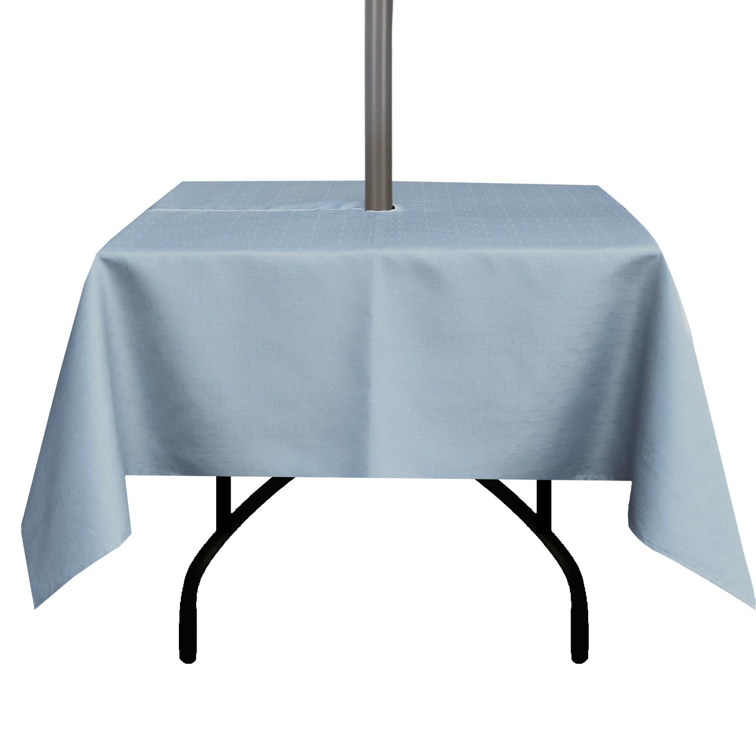 youngseahome Outdoor Tablecloth Wrinkle-Free Stain Resistant Waterproof Polyester Fabric Table Cover with Zipper Umbrella Hole for Picnic/Party/Dinner